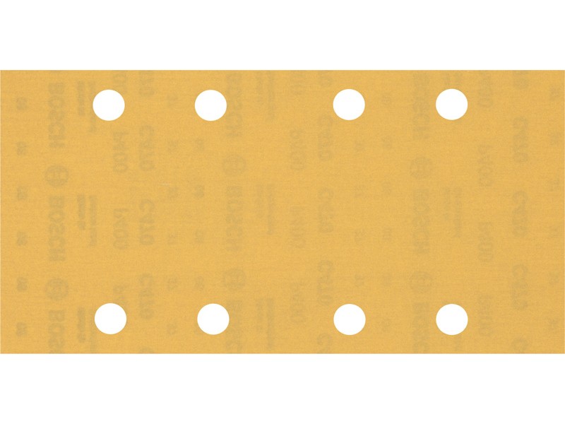 Brusni papir EXPERT Bosch z 8 luknjami za vibracijske brusilnike, Dimenzije: 93x186mm, Zrnatost: 400, 2608900941